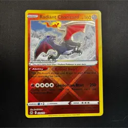 Pokemon Radiant Charizard 020/159 SV: Paldean Fates Radiant Rare Full Art Holo - Image 1