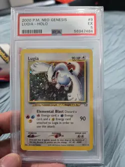 2000 Pokemon Neo Genesis Lugia Holo PSA 5 - Image 1