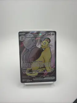 Team Rocket’s Persian Ex 219/182 Destined Rivals Full Art Pokemon TCG NM - Image 1