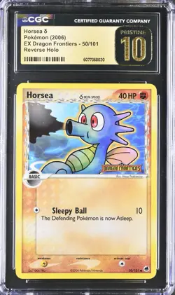 Pokemon CGC 10 Pristine 2006 Dragon Frontiers Horses Reverse Holo 50 Low Pop 2 - Image 1