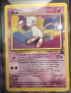 Mew 08/53 Wotc Black Star Promo Regular Pokemon - Image 1