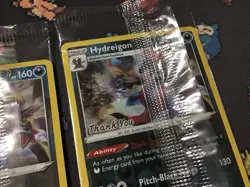 2x Pokemon TCG Hydreigon 110/189 Reverse Holo Thank You Promo Sealed Packs - Image 3