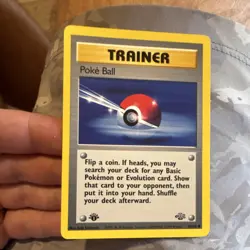 POKEMON TCG WOTC BASE SET POKE BALL #64/64 1ST EDITION TRAINER 1999 COMMON - Image 1