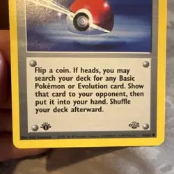 POKEMON TCG WOTC BASE SET POKE BALL #64/64 1ST EDITION TRAINER 1999 COMMON - Image 2
