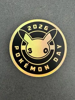 Pokemon Day 2026 Pikachu 051/162 Stamped 30th Anniversary Promo with Coin TCG - Image 3