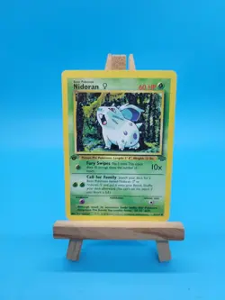 Nidoran 57/64 1st Edition NM Common Jungle Set Pokemon 1999 Card - Image 1