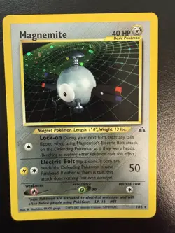 Pokemon TCG Magnemite Neo Discovery Holo 7/75 Vintage WOTC 2000 NM! - Image 1