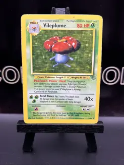 Pokemon TCG 1999 Jungle Unlimited Holo Rare Vileplume (15/64) Vintage HP - Image 2