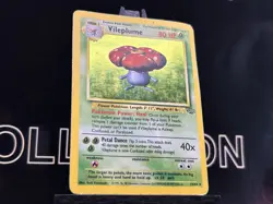Pokemon TCG 1999 Jungle Unlimited Holo Rare Vileplume (15/64) Vintage HP - Image 4