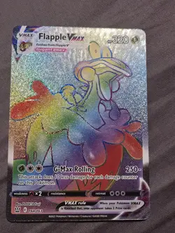 Flapple Vmax 164/163 Rainbow Secret Rare Pokemon Battle Syles NM - Image 1