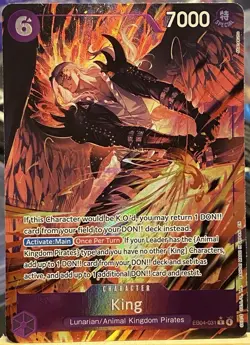 One Piece TCG: The Azure Sea’s Seven - King EB04-031 R Alt Art - English OP14 - Image 1