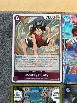 One Piece Luffy Judge Stamp Gold Don!! Buggy OP09-051 Alt Gecko AltPRB02 Bundle - Image 2