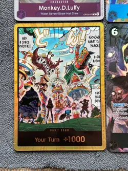 One Piece Luffy Judge Stamp Gold Don!! Buggy OP09-051 Alt Gecko AltPRB02 Bundle - Image 5