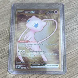 Pokemon Mew EX Ultra Rare Full Art Holo Card 180 HP Scarlet & Violet 151 205/165 - Image 1