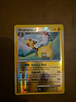Pokemon TCG Platinum Ampharos Card 1/127 Reverse Holo LP-NM Condition - Image 1