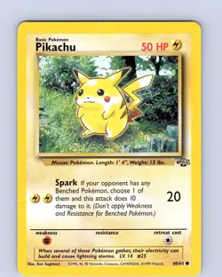 Pokemon TCG Pikachu Jungle 60/64 Unlimited Common Card WOTC Played HP - Image 1