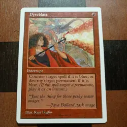 Mtg Pyroblast x2 LP 5th Edition Magic Cards - Image 2