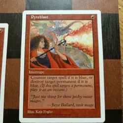 Mtg Pyroblast x2 LP 5th Edition Magic Cards - Image 3