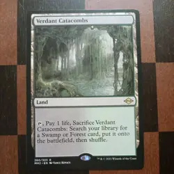 Mtg Verdant Catacombs NM/M Modern Horizons 2 260/303 Fetch Land Rare - Image 1