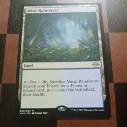 Mtg Misty Rainforest NM/M Modern Horizons 2 250 Fetch Land Rare Card - Image 2