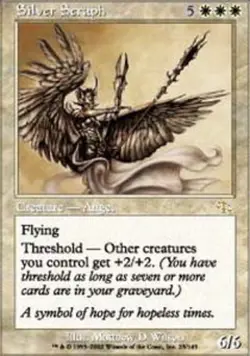 1x Silver Seraph - Foil Heavy Play MTG Magic - Kid Icarus - - Image 1
