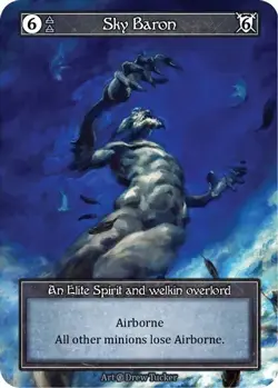Sorcery: Contested Realm Beta Sky Baron Elite Foil NM - Image 1