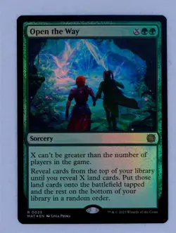 Open the Way Foil — MTG Aftermath | Rare Sorcery 023 - Image 1