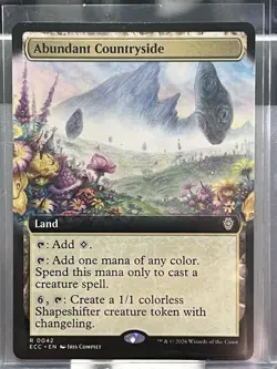 MTG Lorwyn Eclipsed Extended Art Abundant Countryside - Image 1