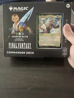 Magic MTG Final Fantasy X Counter Blitz Tidus Commander Deck Sealed - Image 1