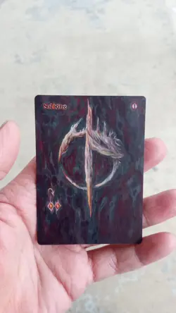 MtG Sol Ring Full Magic Altered Hand Painted Art Original Alter - Image 1