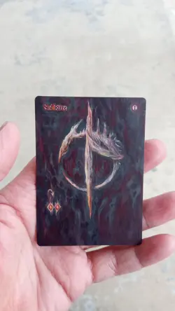 MtG Sol Ring Full Magic Altered Hand Painted Art Original Alter - Image 3