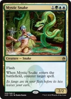 1 x Mystic Snake - Masters 25 - Light Play - MTG - Image 1