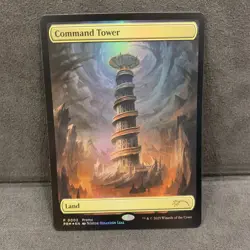 4x MTG Command Tower NM EN Borderless Foil PROMO 0002 Textless Full Art - Image 2