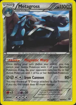 Metagross (49) 49/98 Reverse Holo Rare XY Ancient Origins Pokemon Card LP - Image 1