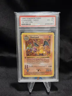 1999 POKEMON BASE SET 1ST EDITION #4 CHARIZARD-HOLO PSA 4 - Image 5