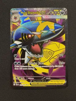 Pokemon TCG Mega Sharpedo ex 113/094 ME02: Phantasmal Flames Ultra Rare NM - Image 1