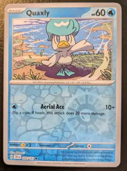 Quaxly 050/191 Reverse Holo Common Scarlet & Violet: Surging Sparks Pokemon TCG - Image 1