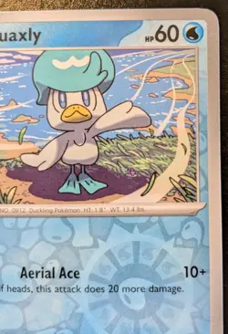 Quaxly 050/191 Reverse Holo Common Scarlet & Violet: Surging Sparks Pokemon TCG - Image 3
