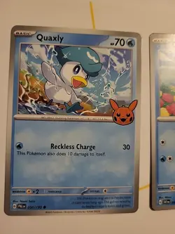 Pokemon TCG 2 Quaxly 050/193 & 1 Quaxly 052/198 Set of 3 Cards - Image 2