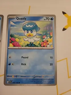 Pokemon TCG 2 Quaxly 050/193 & 1 Quaxly 052/198 Set of 3 Cards - Image 3