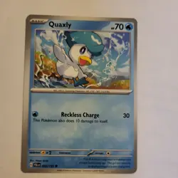 Pokemon TCG 2 Quaxly 050/193 & 1 Quaxly 052/198 Set of 3 Cards - Image 5