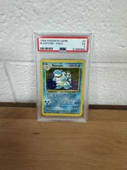 1999 POKEMON BASE SET UNLIMITED #2 BLASTOISE-HOLO PSA 5 - Image 1