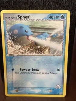 Team Aqua's Spheal 56/95 2004 EX Team Magma Vs. Team Aqua Pokemon Card - VLP - Image 1
