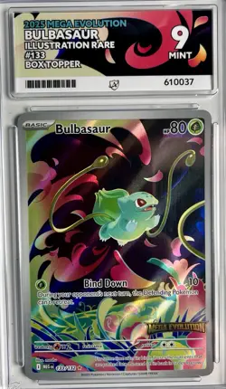 Pokemon TCG: Bulbasaur Mega Evolution 133/132 - Box Topper Stamped Promo ACE 9 - Image 1