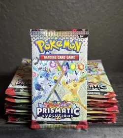 Pokemon Prismatic Evolutions Factory Sealed Booster Pack 20 Pack Lot - Image 1