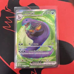Pokemon 2023 Scarlet & Violet 151 Arbok Ex 185/165 Ultra Rare Full Art Near Mint - Image 1
