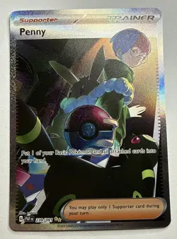 Pokemon TCG Penny 239/091 Paldean Fates Special Illustration Rare Near Mint - Image 1