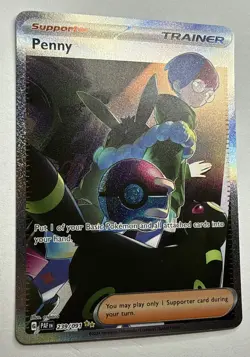 Pokemon TCG Penny 239/091 Paldean Fates Special Illustration Rare Near Mint - Image 2