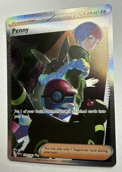 Pokemon TCG Penny 239/091 Paldean Fates Special Illustration Rare Near Mint - Image 3