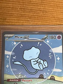 Pokemon TCG Mew EX 232/091 Sv: Bubble Mew Sir (error came like that from pack) - Image 3